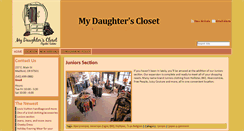 Desktop Screenshot of mydaughtersclosetconsignment.com