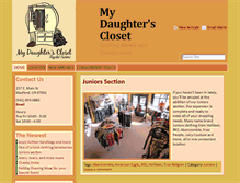 Tablet Screenshot of mydaughtersclosetconsignment.com